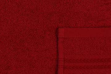 Hobby Håndkle 30x50 cm - Rød - Tekstiler & tepper - Baderomstekstiler