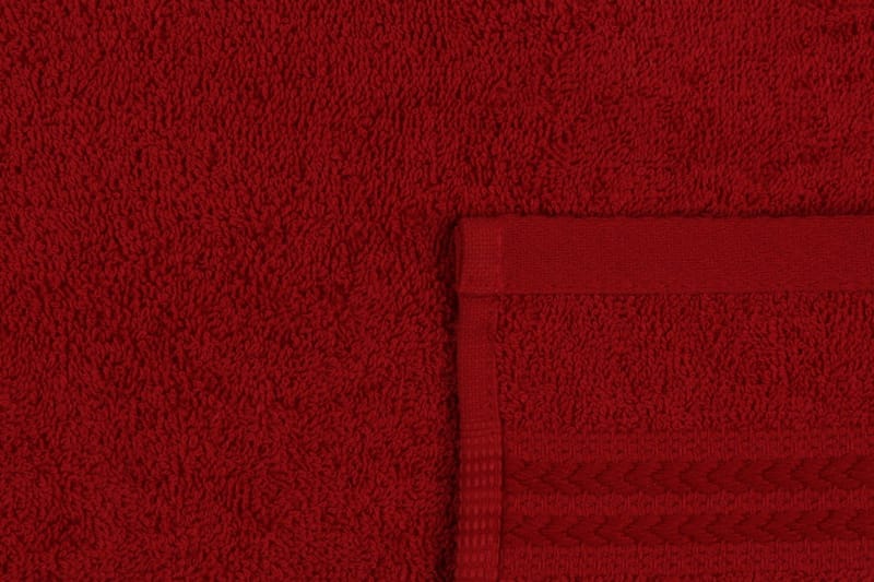 Hobby Håndkle 30x50 cm - Rød - Tekstiler & tepper - Baderomstekstiler