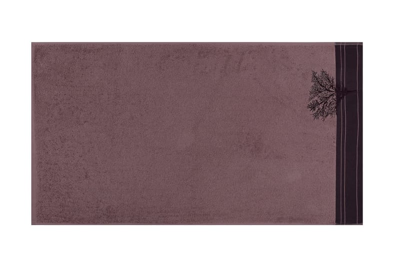 Hobby Håndkle 50x90 cm 2-pk - Vinrød/Brun - Tekstiler & tepper - Baderomstekstiler