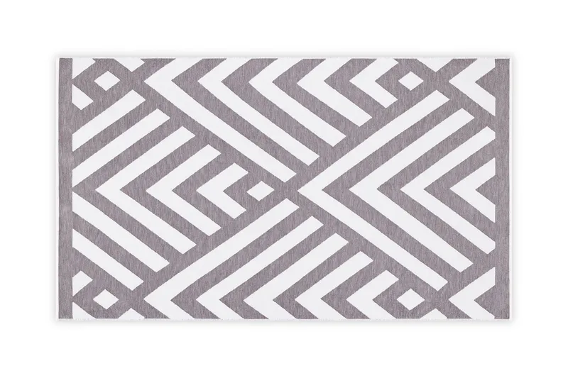 Morghyn Strandhåndkle, Grå/Hvit