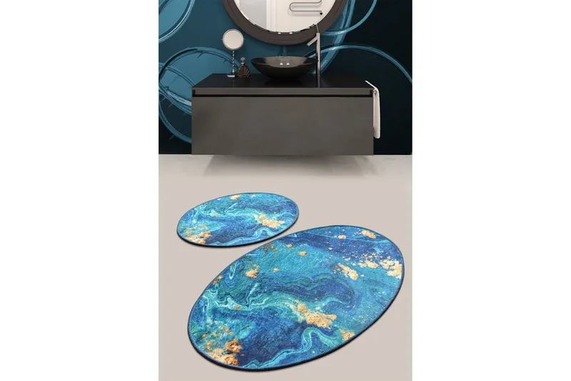 Niyanna Badematte 2-pk - Flerfarget - Tekstiler & tepper - Baderomstekstiler