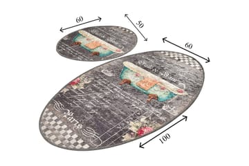 Niyanna Badematte 2-pk - Flerfarget - Tekstiler & tepper - Baderomstekstiler