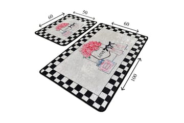 Niyanna Badematte 2-pk - Flerfarget - Tekstiler & tepper - Baderomstekstiler