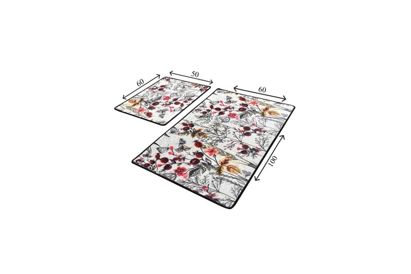 Niyanna Badematte 2-pk - Flerfarget - Tekstiler & tepper - Baderomstekstiler