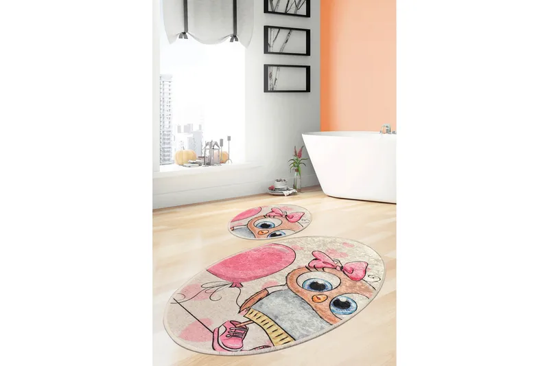 Niyanna Badematte 2-pk - Flerfarget - Tekstiler & tepper - Baderomstekstiler