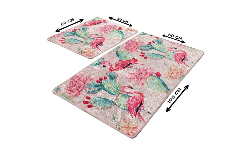 Niyanna Badematte 2-pk - Flerfarget - Tekstiler & tepper - Baderomstekstiler