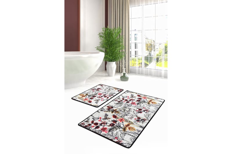 Niyanna Badematte 2-pk - Flerfarget - Tekstiler & tepper - Baderomstekstiler