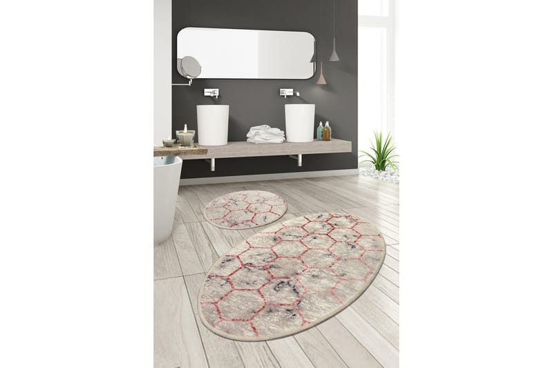 Niyanna Badematte 2-pk - Flerfarget - Tekstiler & tepper - Baderomstekstiler