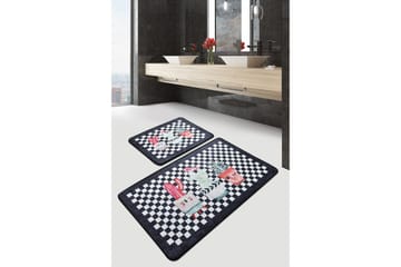 Niyanna Badematte 2-pk - Flerfarget - Tekstiler & tepper - Baderomstekstiler