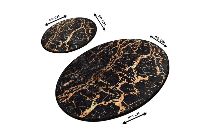 Niyanna Badematte 2-pk - Flerfarget - Tekstiler & tepper - Baderomstekstiler