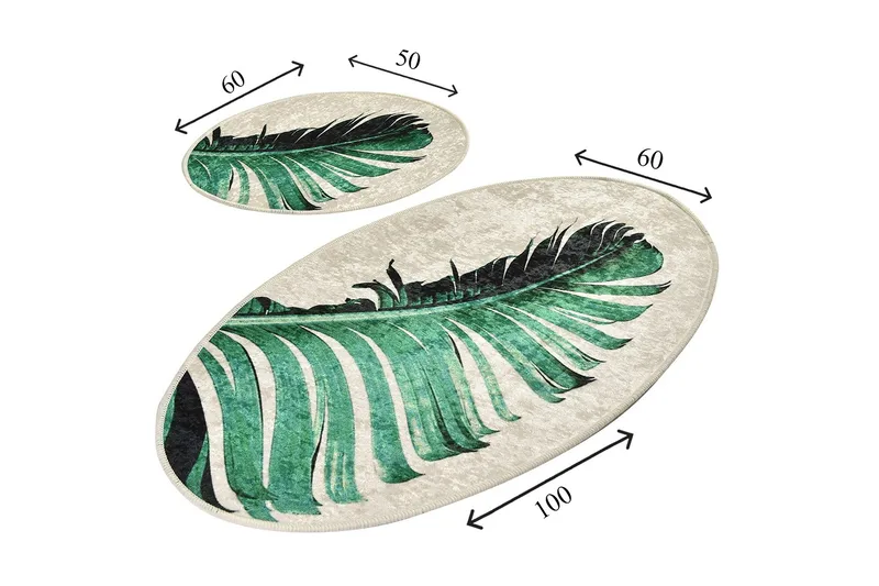 Niyanna Badematte 2-pk - Flerfarget - Tekstiler & tepper - Baderomstekstiler