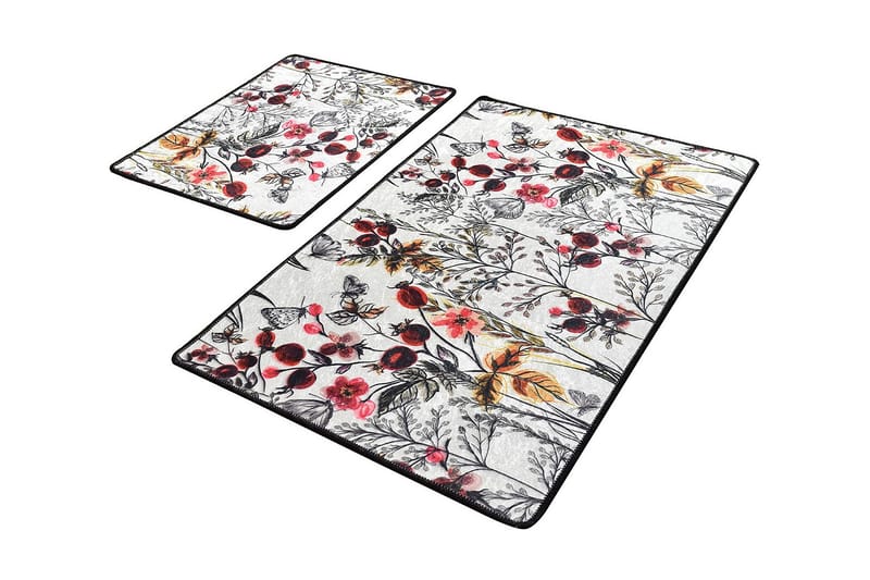 Niyanna Badematte 2-pk - Flerfarget - Tekstiler & tepper - Baderomstekstiler