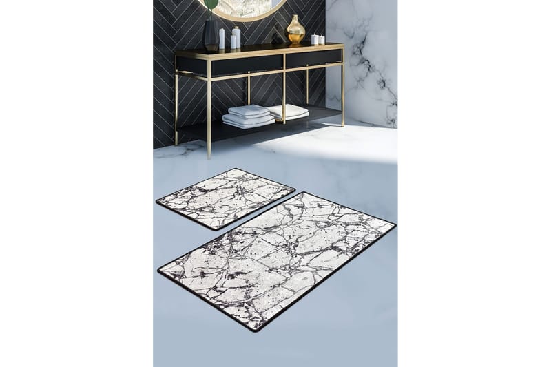 Niyanna Badematte 2-pk - Flerfarget - Tekstiler & tepper - Baderomstekstiler