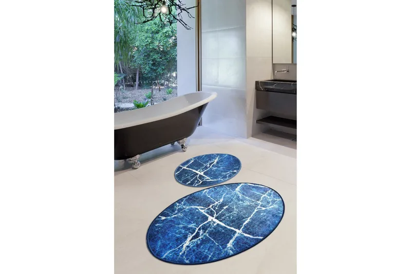 Niyanna Badematte 2-pk - Flerfarget - Tekstiler & tepper - Baderomstekstiler