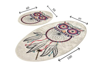 Niyanna Badematte 2-pk - Flerfarget - Tekstiler & tepper - Baderomstekstiler