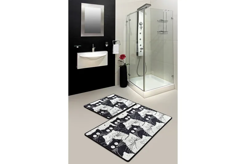 Niyanna Badematte 2-pk - Flerfarget - Tekstiler & tepper - Baderomstekstiler