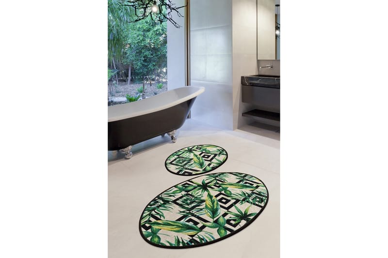 Niyanna Badematte 2-pk - Flerfarget - Tekstiler & tepper - Baderomstekstiler