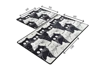 Niyanna Badematte 2-pk - Flerfarget - Tekstiler & tepper - Baderomstekstiler