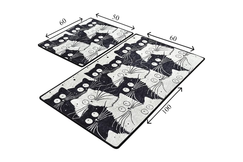 Niyanna Badematte 2-pk - Flerfarget - Tekstiler & tepper - Baderomstekstiler