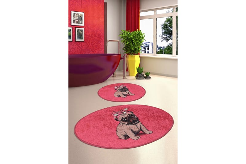 Niyanna Badematte 2-pk - Flerfarget - Tekstiler & tepper - Baderomstekstiler