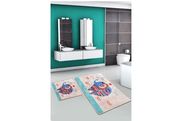 Niyanna Badematte 2-pk - Flerfarget - Tekstiler & tepper - Baderomstekstiler