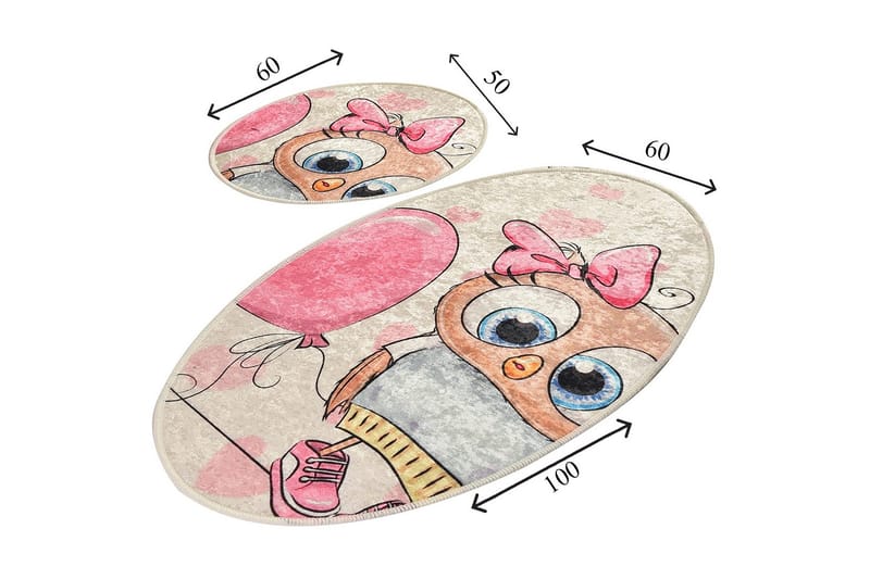 Niyanna Badematte 2-pk - Flerfarget - Tekstiler & tepper - Baderomstekstiler