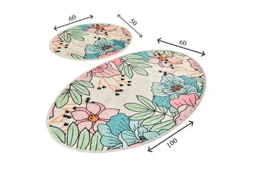 Niyanna Badematte 2-pk - Flerfarget - Tekstiler & tepper - Baderomstekstiler