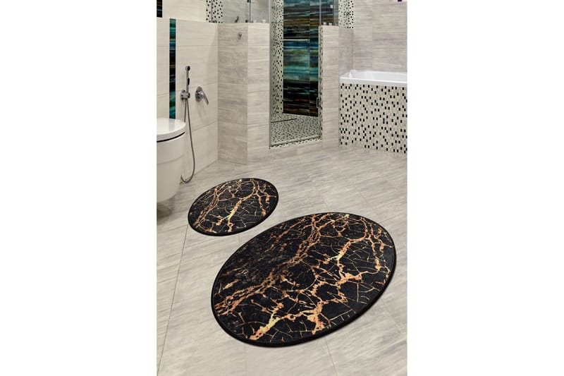 Niyanna Badematte 2-pk - Flerfarget - Tekstiler & tepper - Baderomstekstiler