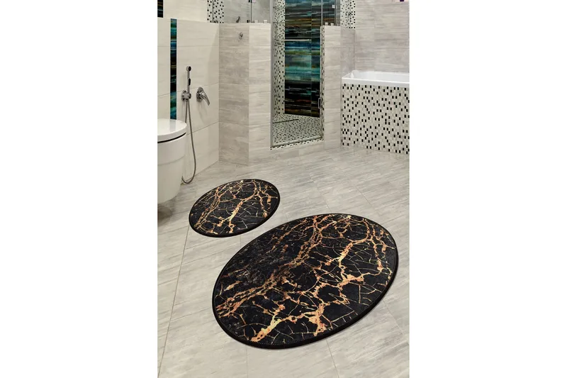 Niyanna Badematte 2-pk - Flerfarget - Tekstiler & tepper - Baderomstekstiler