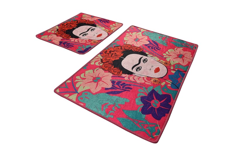 Niyanna Badematte 2-pk - Flerfarget - Tekstiler & tepper - Baderomstekstiler