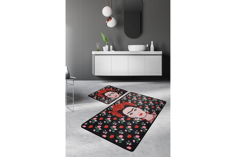 Niyanna Badematte 2-pk - Flerfarget - Tekstiler & tepper - Baderomstekstiler