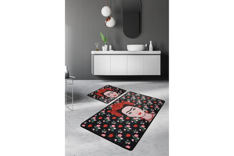 Niyanna Badematte 2-pk - Flerfarget - Tekstiler & tepper - Baderomstekstiler