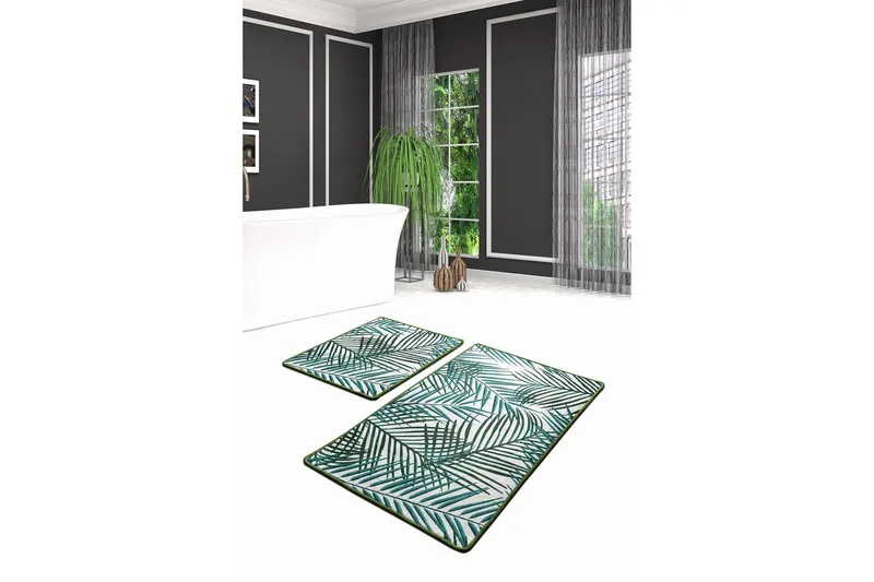 Niyanna Badematte 2-pk - Flerfarget - Tekstiler & tepper - Baderomstekstiler