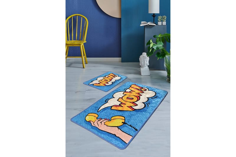 Niyanna Badematte 2-pk - Flerfarget - Tekstiler & tepper - Baderomstekstiler