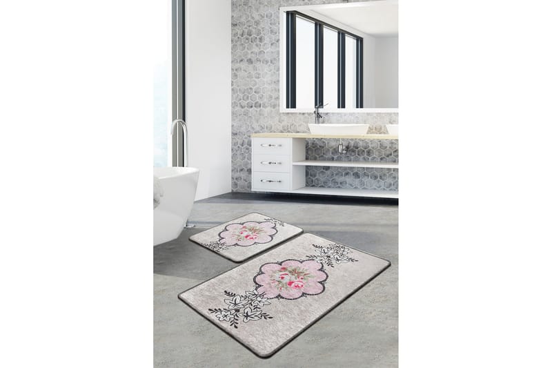 Niyanna Badematte 2-pk - Flerfarget - Tekstiler & tepper - Baderomstekstiler