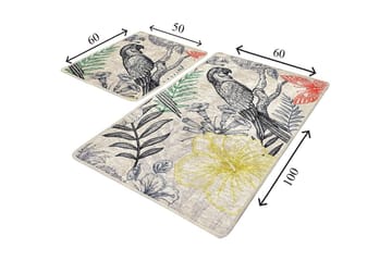 Niyanna Badematte 2-pk - Flerfarget - Tekstiler & tepper - Baderomstekstiler