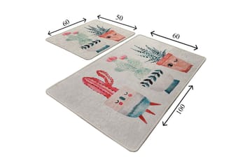 Niyanna Badematte 2-pk - Flerfarget - Tekstiler & tepper - Baderomstekstiler