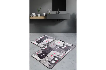 Niyanna Badematte 2-pk - Flerfarget - Tekstiler & tepper - Baderomstekstiler