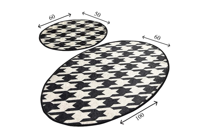 Niyanna Badematte 2-pk - Flerfarget - Tekstiler & tepper - Baderomstekstiler