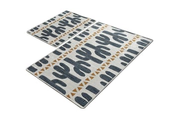 Niyanna Badematte 2-pk - Flerfarget - Tekstiler & tepper - Baderomstekstiler