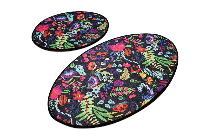 Niyanna Badematte 2-pk - Flerfarget - Tekstiler & tepper - Baderomstekstiler