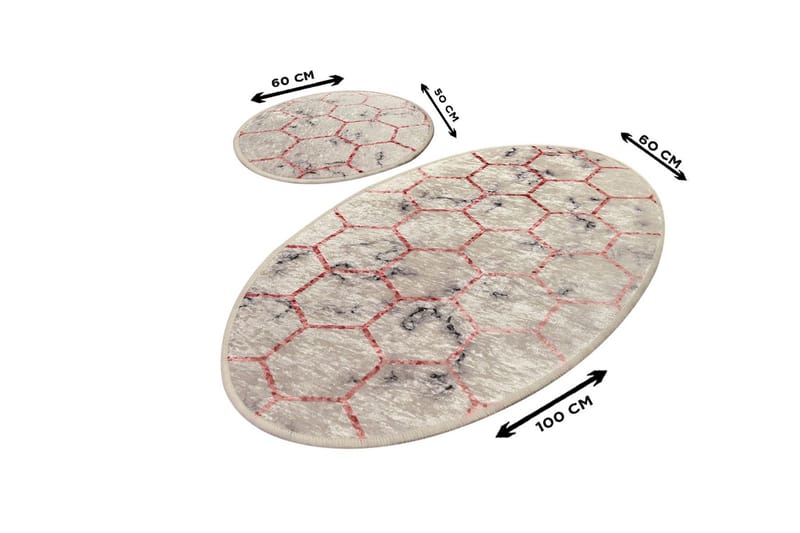 Niyanna Badematte 2-pk - Flerfarget - Tekstiler & tepper - Baderomstekstiler