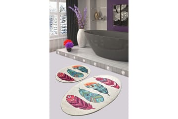 Niyanna Badematte 2-pk - Flerfarget - Tekstiler & tepper - Baderomstekstiler