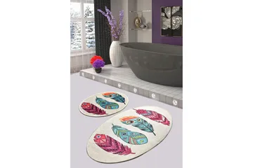 Niyanna Badematte 2-pk - Flerfarget - Tekstiler & tepper - Baderomstekstiler