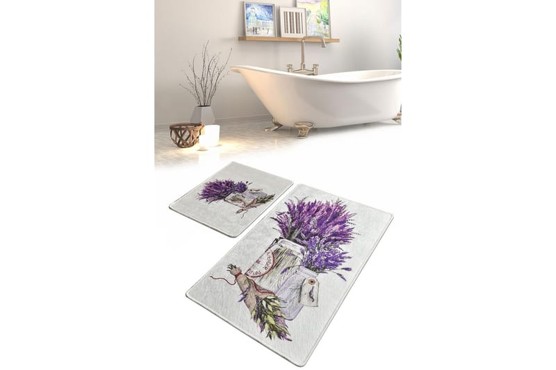 Niyanna Badematte 2-pk - Flerfarget - Tekstiler & tepper - Baderomstekstiler