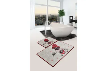 Niyanna Badematte 2-pk - Flerfarget - Tekstiler & tepper - Baderomstekstiler