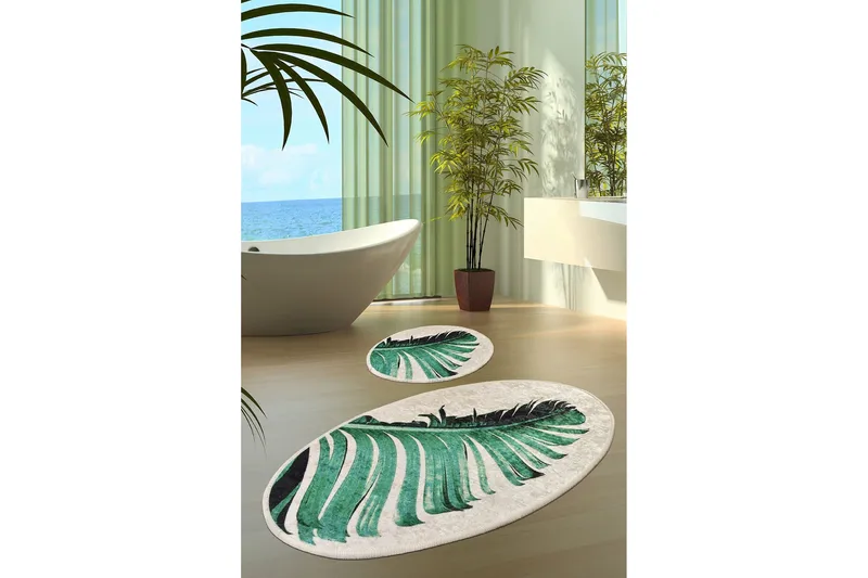 Niyanna Badematte 2-pk - Flerfarget - Tekstiler & tepper - Baderomstekstiler