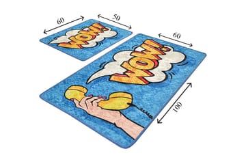 Niyanna Badematte 2-pk - Flerfarget - Tekstiler & tepper - Baderomstekstiler