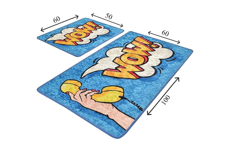 Niyanna Badematte 2-pk - Flerfarget - Tekstiler & tepper - Baderomstekstiler