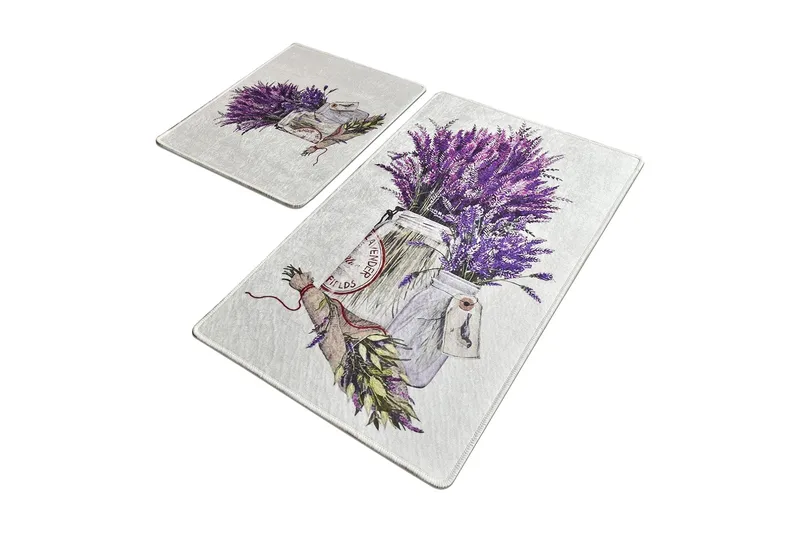 Niyanna Badematte 2-pk - Flerfarget - Tekstiler & tepper - Baderomstekstiler